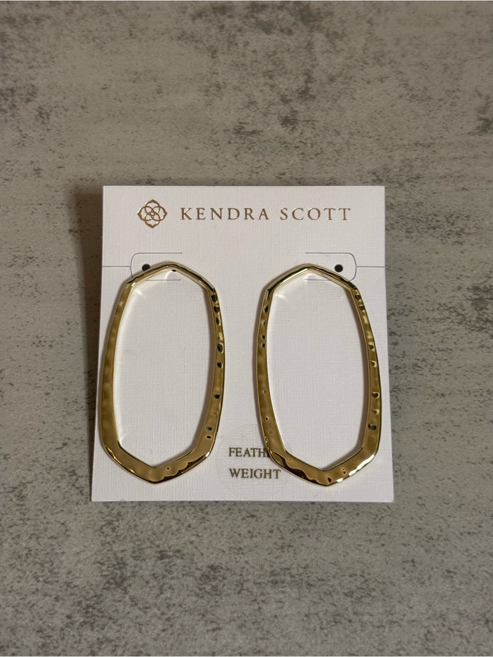 Kendra Scott Zorte Open Frame Earrings in Gold